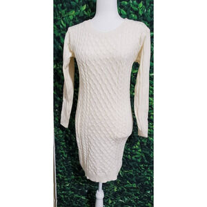 NWOT Spadehill Cable Knit Long Sleeve Sweater Dress - S